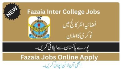 Fazaia Inter College Jobs