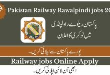 Pakistan Railway Rawalpindi Jobs