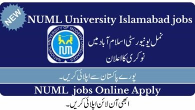 NUML University Islamabad Jobs 2023