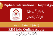 Riphah International Hospital Jobs